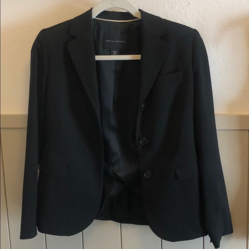Banana Republic Black Suit Jacket / Blazer 2P